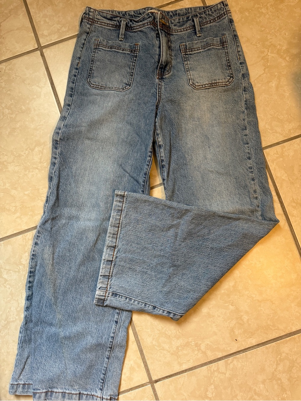 Roxy Light Blue Wide Leg Jeans